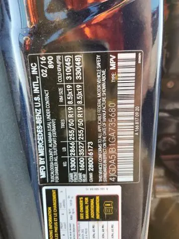 2016 MERCEDES-BENZ GLE 350  