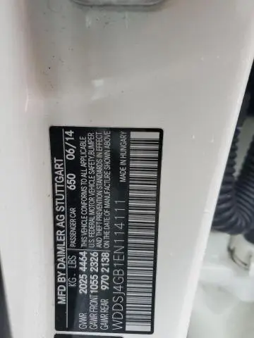 2014 MERCEDES-BENZ CLA 250 4MATIC  