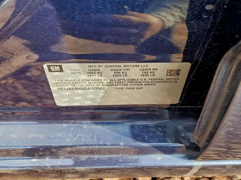 2016 CHEVROLET SONIC LS  