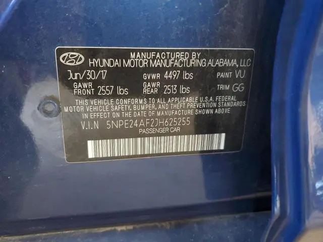 2018 HYUNDAI SONATA SE  