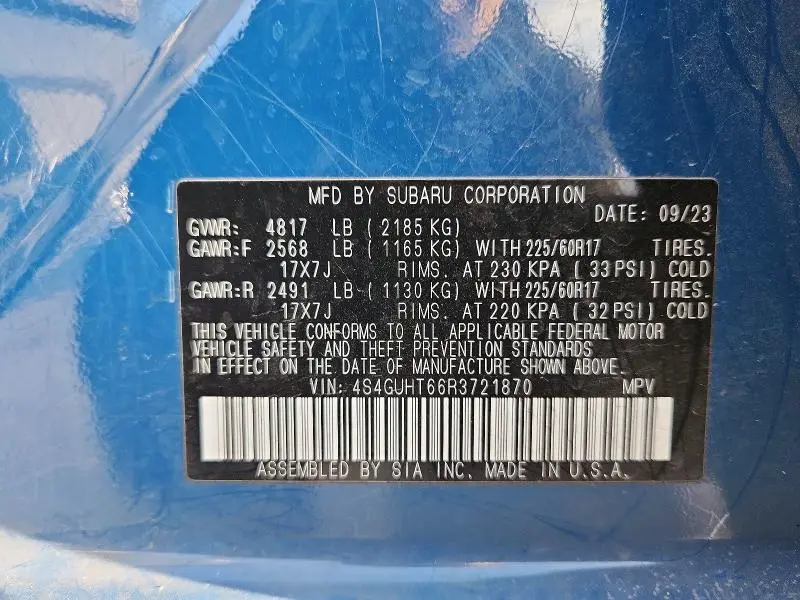 2024 SUBARU CROSSTREK WILDERNESS  