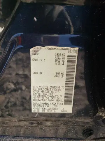 2013 NISSAN ALTIMA 2.5  