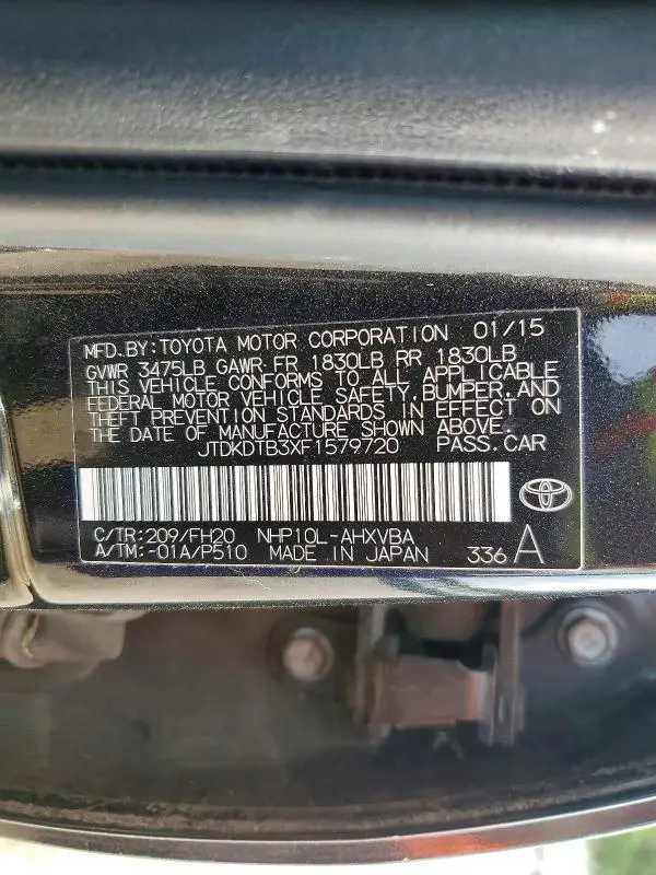 2015 TOYOTA PRIUS   
