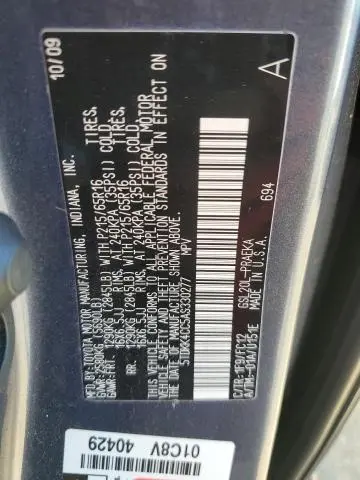 2010 TOYOTA SIENNA CE  