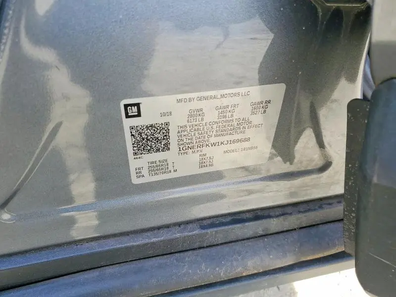 2019 CHEVROLET TRAVERSE LS  