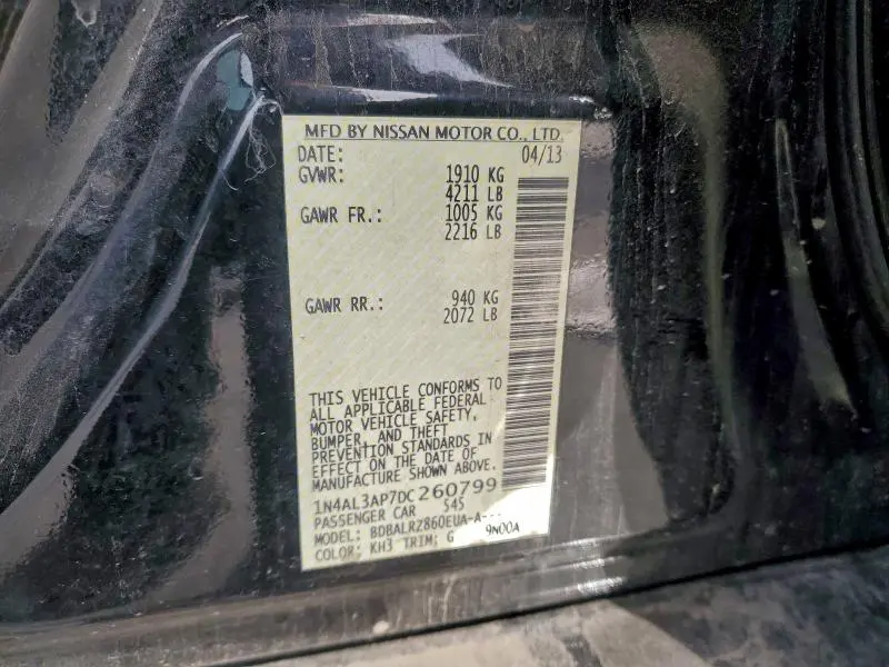 2013 NISSAN ALTIMA 2.5  