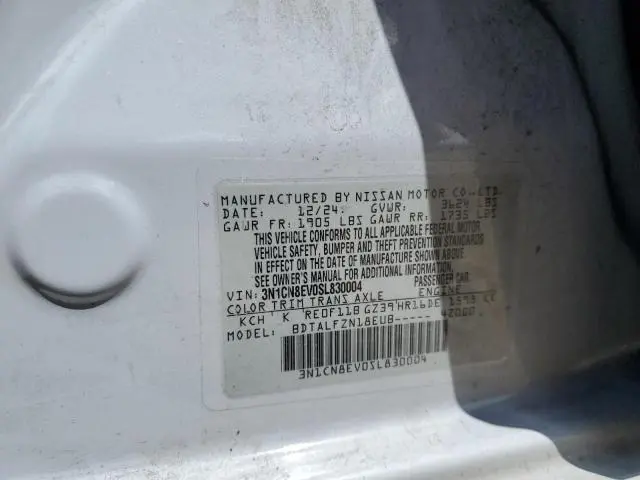 2025 NISSAN VERSA SV  