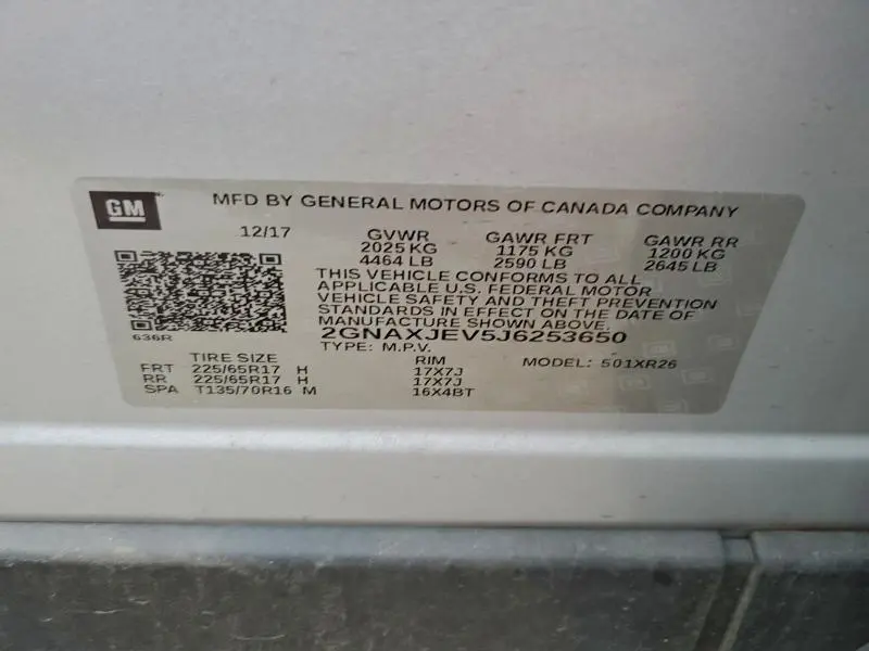 2018 CHEVROLET EQUINOX LT  