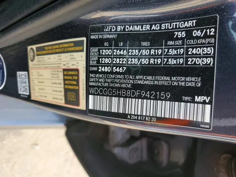 2013 MERCEDES-BENZ GLK 350  