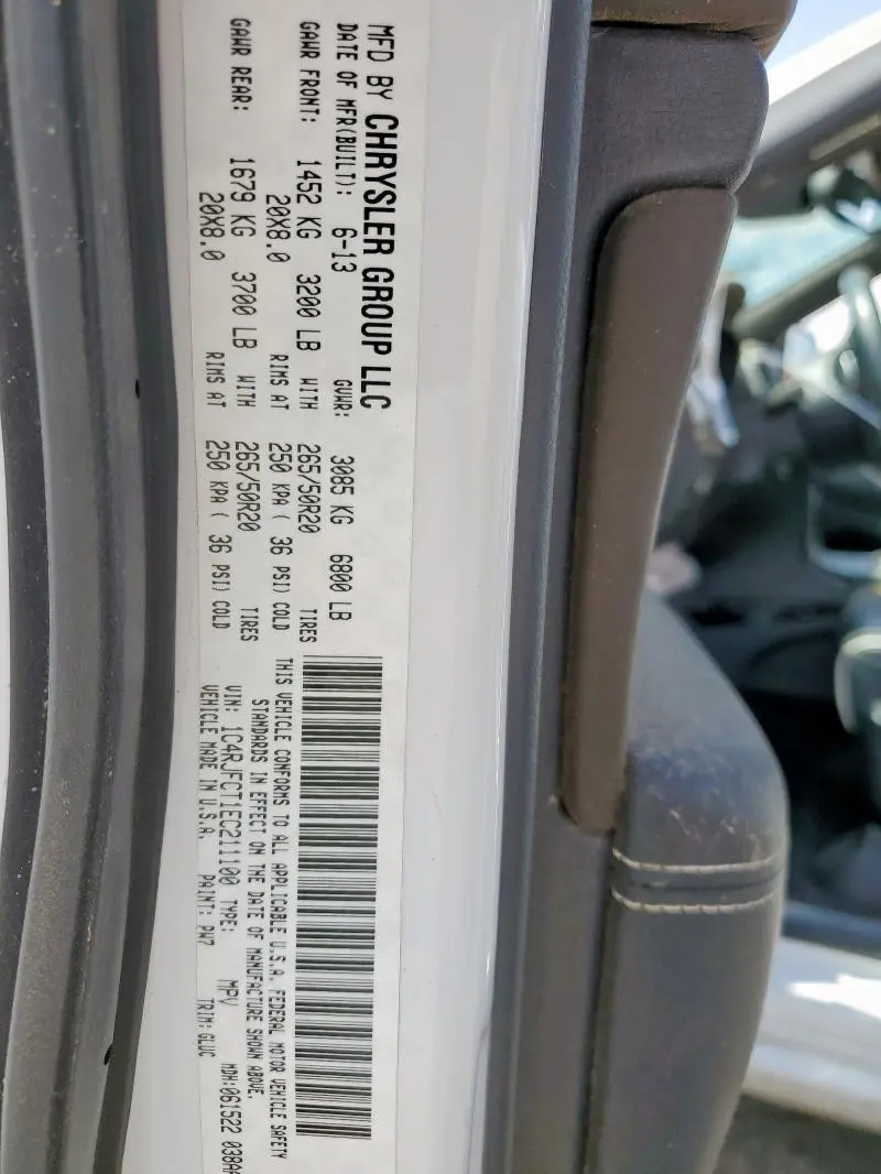 2014 JEEP GRAND CHEROKEE OVERLAND  