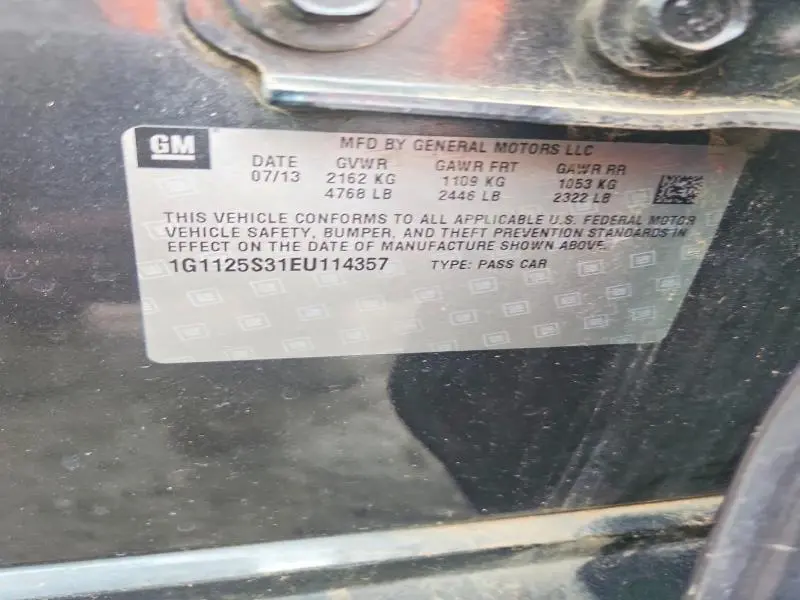 2014 CHEVROLET IMPALA LT  