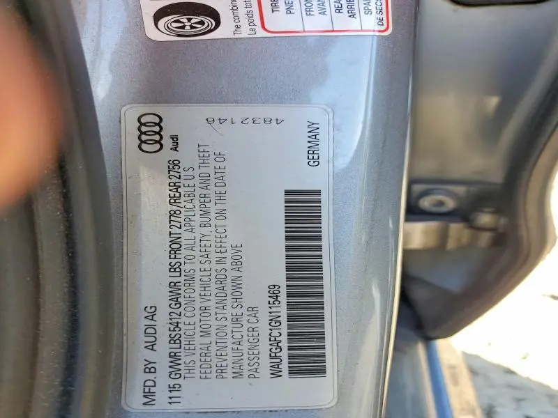 2016 AUDI A6 PREMIUM PLUS  