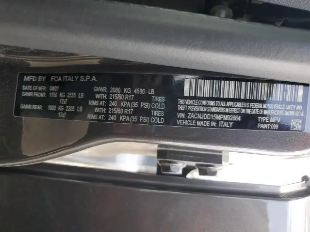 2021 JEEP RENEGADE LIMITED  