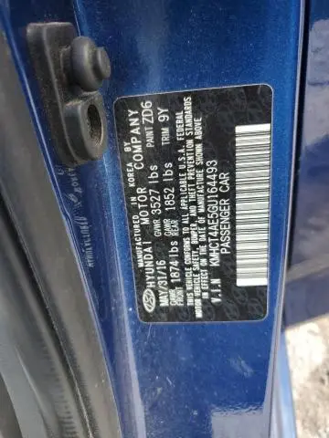 2016 HYUNDAI ACCENT SE  