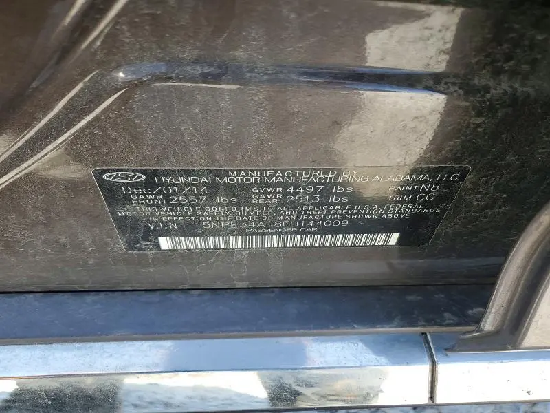 2015 HYUNDAI SONATA SPORT  