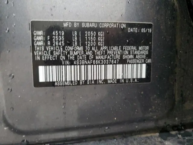 2019 SUBARU LEGACY 2.5I PREMIUM  