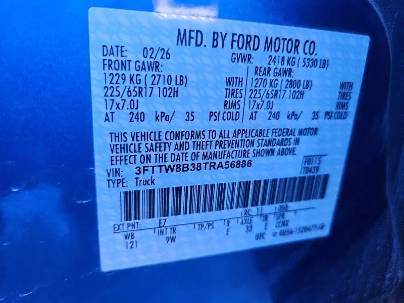 2026 FORD MAVERICK XL  