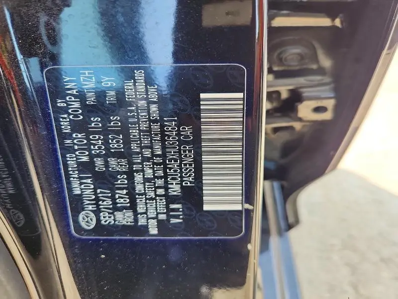2017 HYUNDAI ACCENT SPORT  