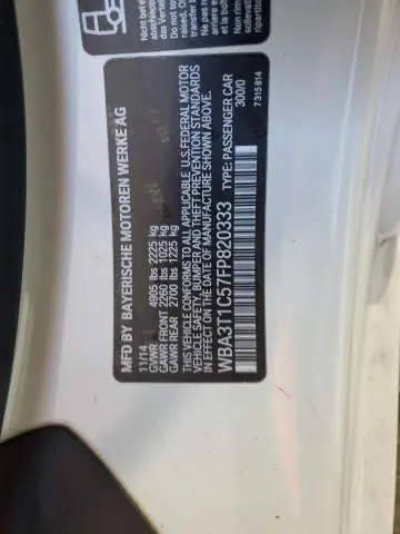 2015 BMW 428 XI SULEV  