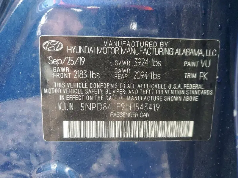 2020 HYUNDAI ELANTRA VALUE EDITION  