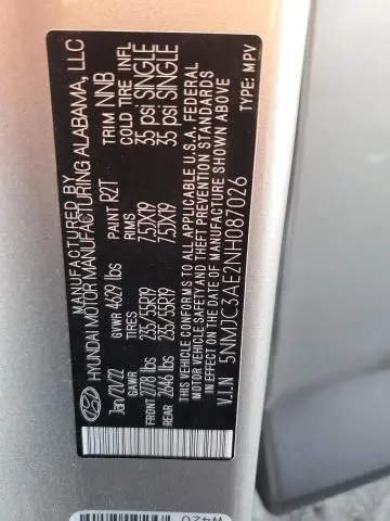 2022 HYUNDAI TUCSON SEL