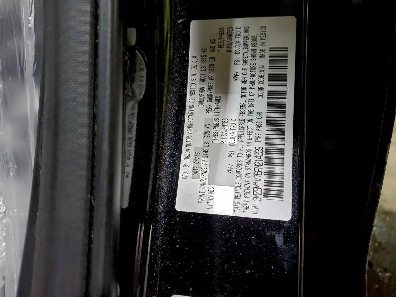 2015 MAZDA 3 TOURING  