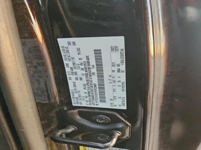 2015 FORD F150 SUPER CAB  