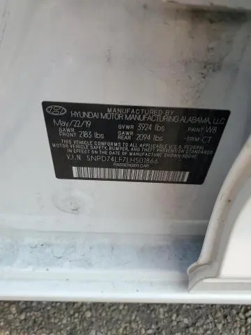 2020 HYUNDAI ELANTRA SE  