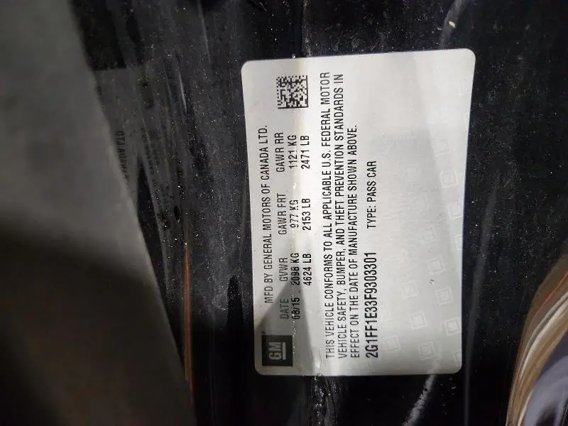 2015 CHEVROLET CAMARO LT  