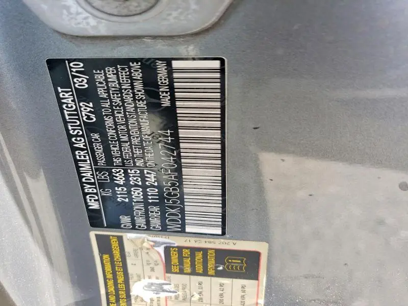 2010 MERCEDES-BENZ E 350  