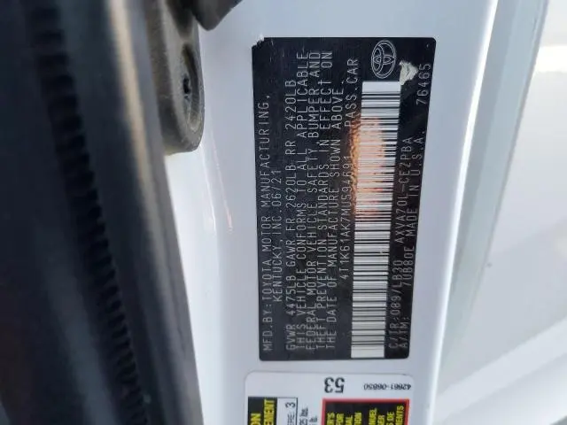 2021 TOYOTA CAMRY XSE  