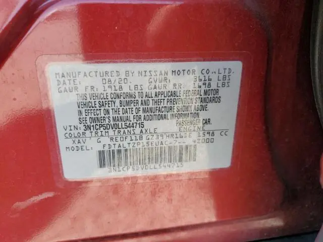 2020 NISSAN KICKS SR  