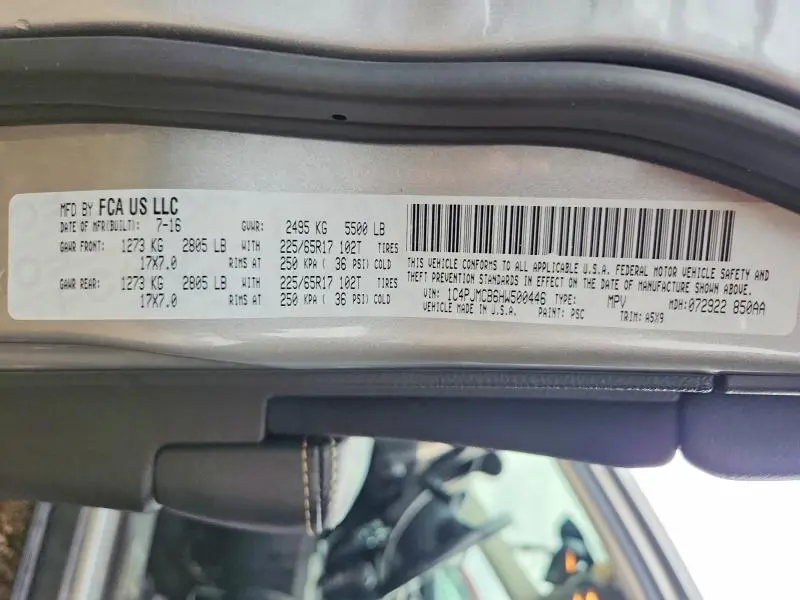 2017 JEEP CHEROKEE LATITUDE  