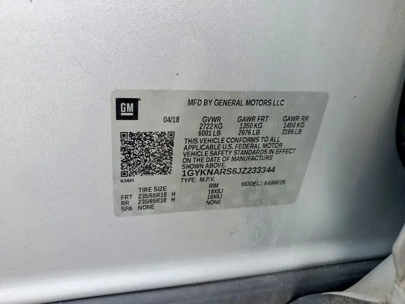 2018 CADILLAC XT5   