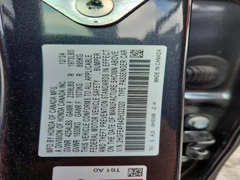 2025 HONDA CIVIC   