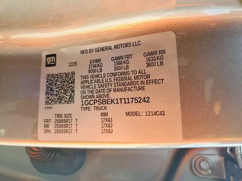 2026 CHEVROLET COLORADO   