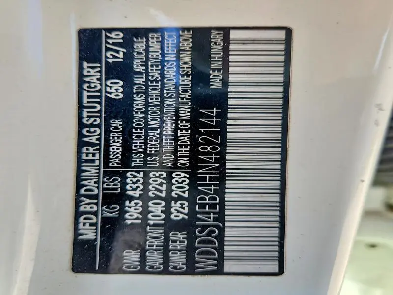 2017 MERCEDES-BENZ CLA 250  