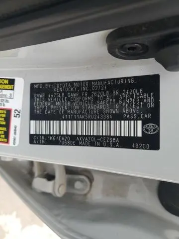 2024 TOYOTA CAMRY SE NIGHT SHADE  