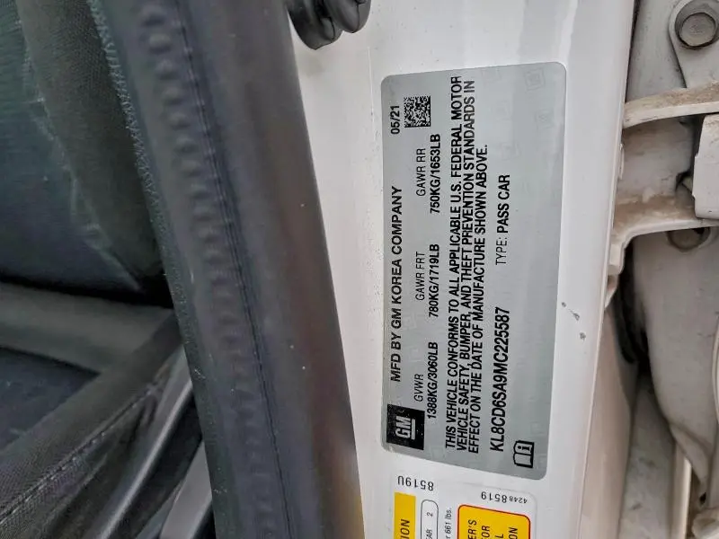 2021 CHEVROLET SPARK 1LT  