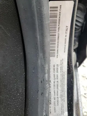 2017 MASERATI GHIBLI   