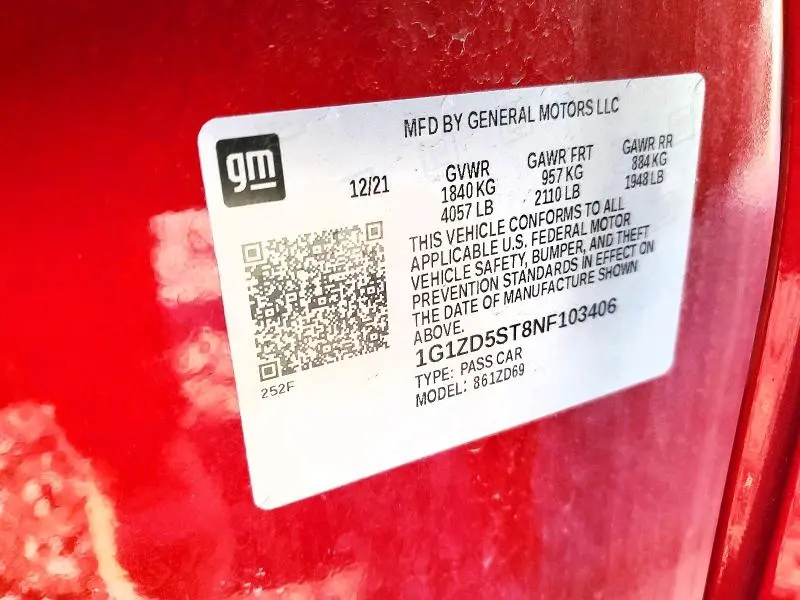 2022 CHEVROLET MALIBU LT  