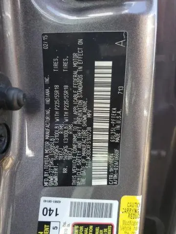 2015 TOYOTA SIENNA LE