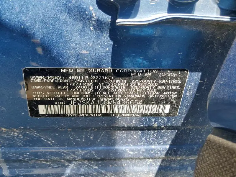 2021 SUBARU FORESTER PREMIUM  