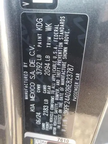 2024 KIA FORTE LX  
