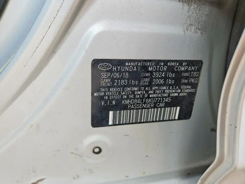 2019 HYUNDAI ELANTRA VALUE EDITION  