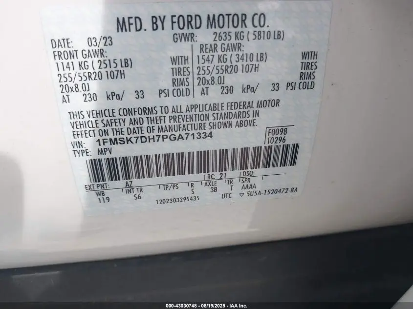 2023 FORD EXPLORER XLT