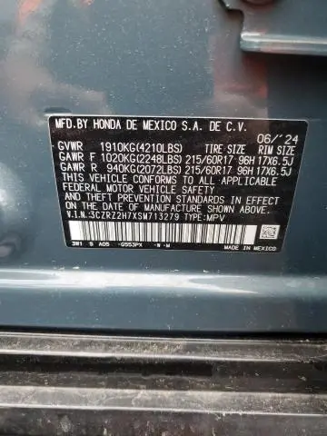 2025 HONDA HR-V EXL  