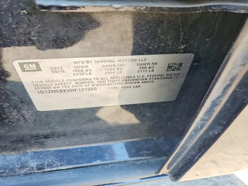 2017 CHEVROLET MALIBU PREMIER  
