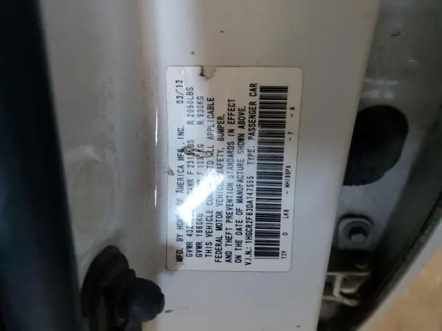 2013 HONDA ACCORD EXL  