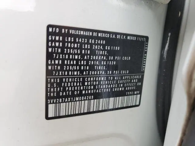 2018 VOLKSWAGEN TIGUAN SE  